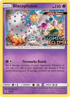 Blacephalon Promo card from Sun & Moon Black Star Promos