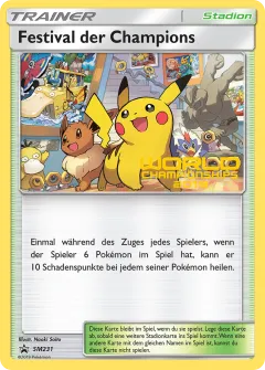 Champions Festival Promo card from Sun & Moon Black Star Promos