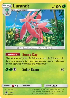 Lurantis Promo card from Sun & Moon Black Star Promos