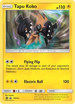 Tapu Koko Promo card from Sun & Moon Black Star Promos