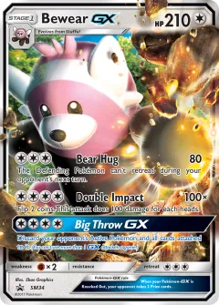 Bewear-GX Promo card from Sun & Moon Black Star Promos