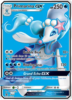Primarina-GX Promo card from Sun & Moon Black Star Promos