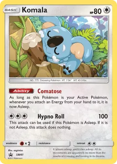 Komala Promo card from Sun & Moon Black Star Promos