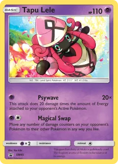 Tapu Lele Promo card from Sun & Moon Black Star Promos