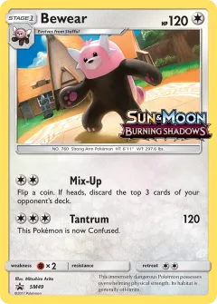 Bewear Promo card from Sun & Moon Black Star Promos
