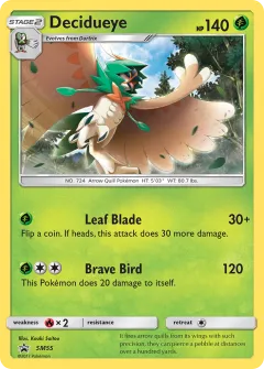 Decidueye Promo card from Sun & Moon Black Star Promos