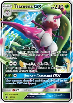 Tsareena-GX Promo card from Sun & Moon Black Star Promos