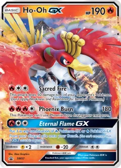 Ho-Oh-GX Promo card from Sun & Moon Black Star Promos