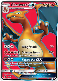 Charizard-GX Promo card from Sun & Moon Black Star Promos