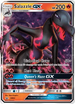 Salazzle-GX Promo card from Sun & Moon Black Star Promos