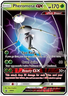 Pheromosa-GX Promo card from Sun & Moon Black Star Promos