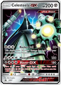 Celesteela-GX Promo card from Sun & Moon Black Star Promos