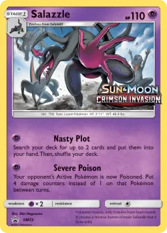 Salazzle Promo card from Sun & Moon Black Star Promos