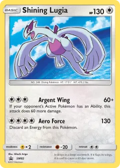 Shining Lugia Promo card from Sun & Moon Black Star Promos