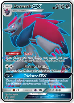 Zoroark-GX Promo card from Sun & Moon Black Star Promos