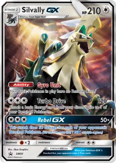 Silvally-GX Promo card from Sun & Moon Black Star Promos