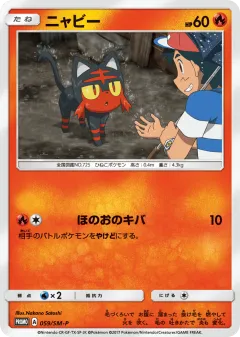 Litten Promo card from Sun & Moon Promos