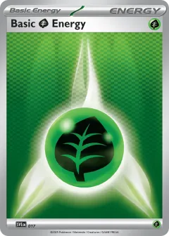 Basic Grass Energy Promo and other card from Scarlet & Violet Energies