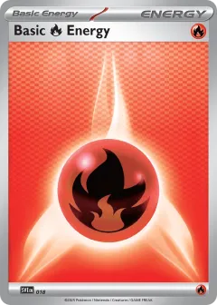 Basic Fire Energy Promo and other card from Scarlet & Violet Energies