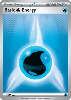 Basic Water Energy Promo and other card from Scarlet & Violet Energies