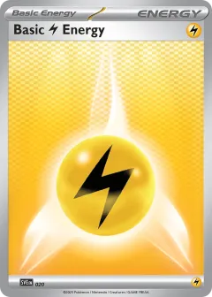 Basic Lightning Energy Promo and other card from Scarlet & Violet Energies