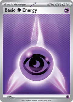 Basic Psychic Energy Promo and other card from Scarlet & Violet Energies