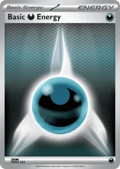 Basic Darkness Energy Promo and other card from Scarlet & Violet Energies