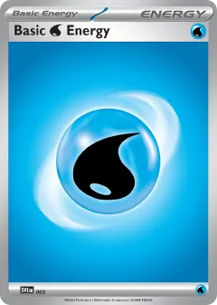 Basic Water Energy Common card from Scarlet & Violet Energies