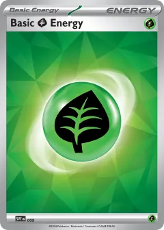 Basic Grass Energy Promo and other card from Scarlet & Violet Energies