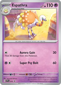 Espathra Promo card from Scarlet & Violet Black Star Promos