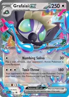 Grafaiai ex Promo card from Scarlet & Violet Black Star Promos