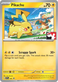 Pikachu Promo card from Scarlet & Violet Black Star Promos
