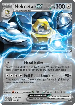 Melmetal ex Promo card from Scarlet & Violet Black Star Promos