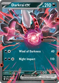 Darkrai ex Promo card from Scarlet & Violet Black Star Promos