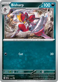 Bisharp Promo card from Scarlet & Violet Black Star Promos