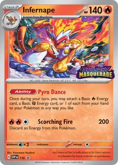 Infernape Promo card from Scarlet & Violet Black Star Promos