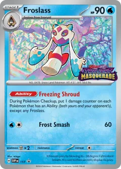 Froslass Promo card from Scarlet & Violet Black Star Promos