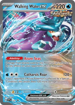 Walking Wake ex Promo card from Scarlet & Violet Black Star Promos