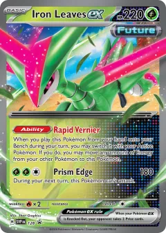Iron Leaves ex Promo card from Scarlet & Violet Black Star Promos