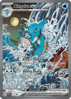 Kingdra ex Promo card from Scarlet & Violet Black Star Promos