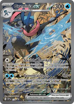 Greninja ex Promo card from Scarlet & Violet Black Star Promos