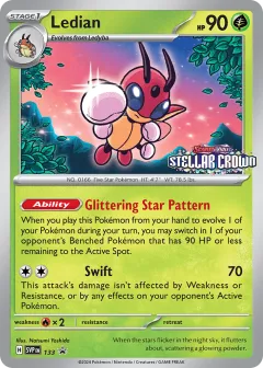 Ledian Promo card from Scarlet & Violet Black Star Promos