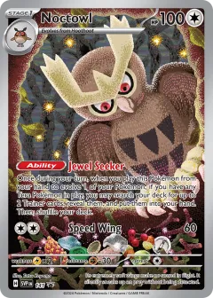 Noctowl Promo card from Scarlet & Violet Black Star Promos