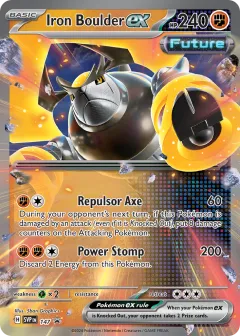 Iron Boulder ex Promo card from Scarlet & Violet Black Star Promos
