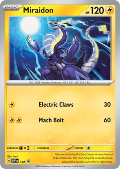 Miraidon Promo card from Scarlet & Violet Black Star Promos