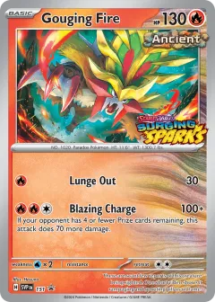 Gouging Fire Promo card from Scarlet & Violet Black Star Promos