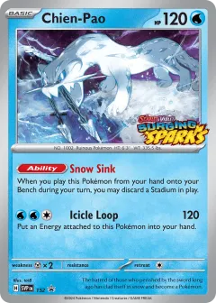 Chien-Pao Promo card from Scarlet & Violet Black Star Promos