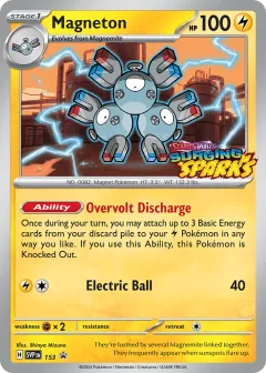 Magneton Promo card from Scarlet & Violet Black Star Promos