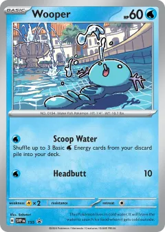 Wooper Promo card from Scarlet & Violet Black Star Promos