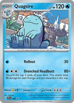 Quagsire Promo card from Scarlet & Violet Black Star Promos